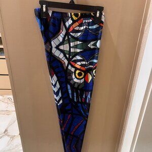 OWL Stretchy Leggings EDC Glass Pattern Stretchy Festival Yoga